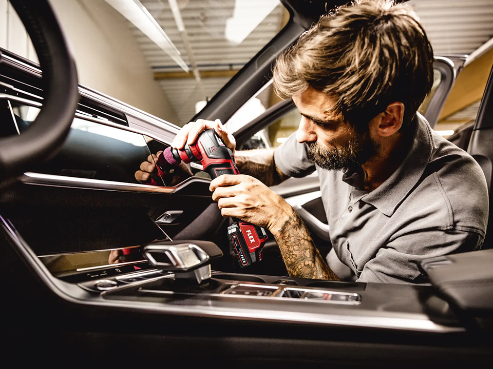 Flex | PXE 80 10.8-EC/2.5 Set - Rotary and Oscillating Polisher