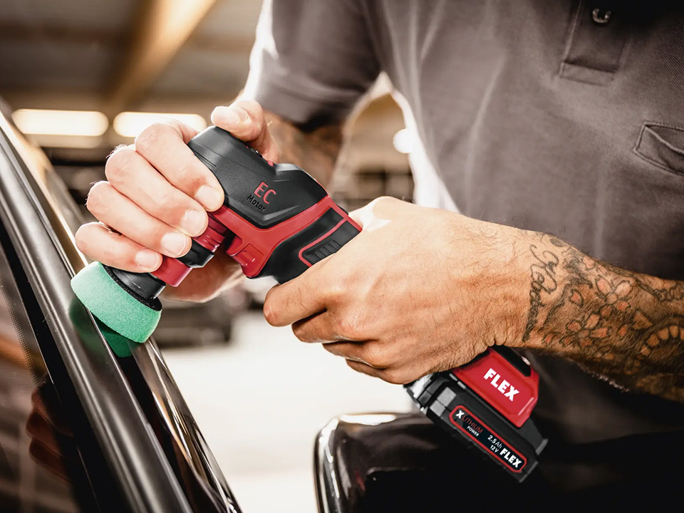 Flex | PXE 80 10.8-EC/2.5 Set - Rotary and Oscillating Polisher