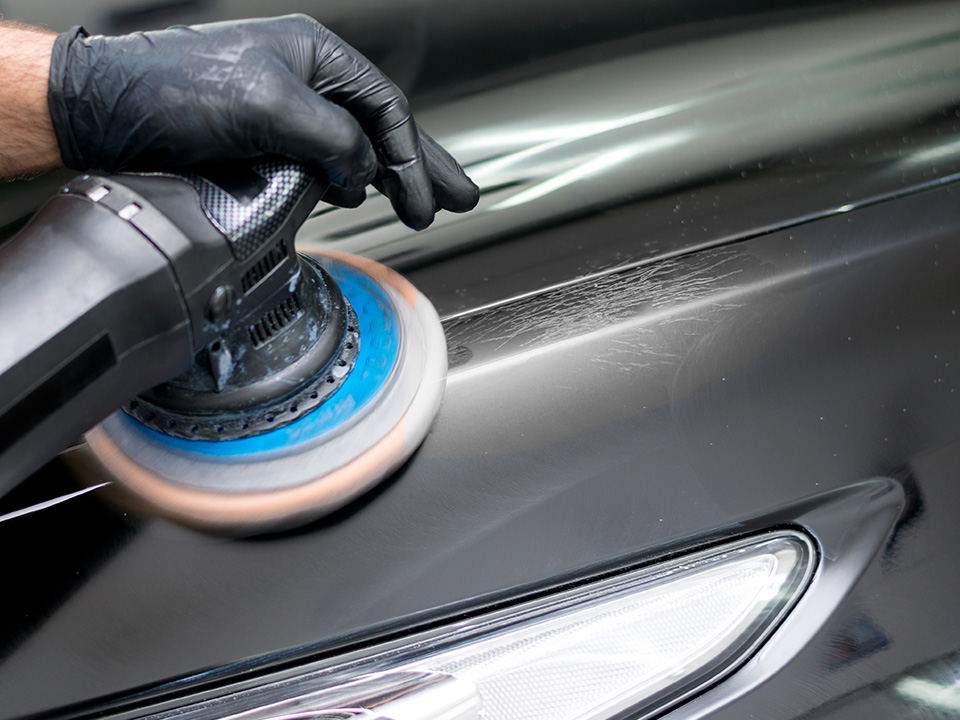 Abrasive paste and car polish can be used to remove scratches from the car in DIY car detailing