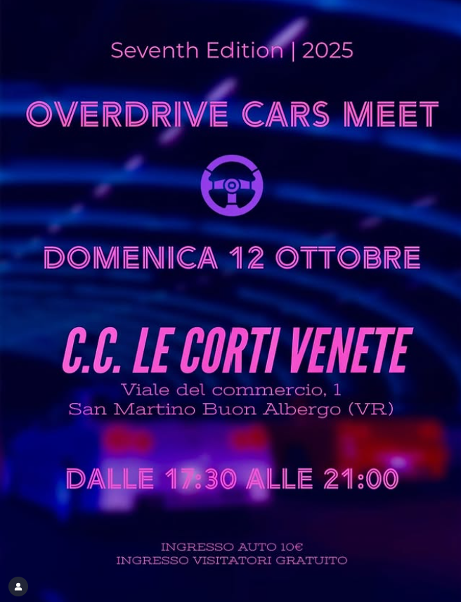 Overdrive Cars Meet | 12 Ottobre 2025