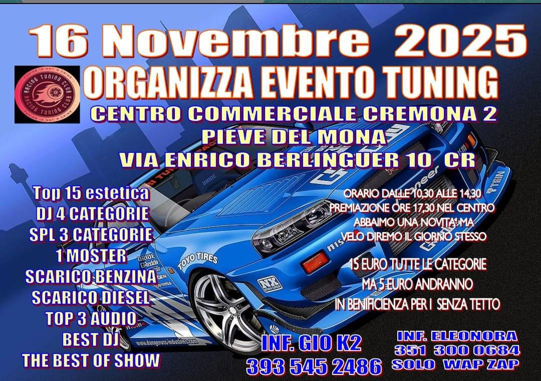 Racing Tuning Club | 16 Novembre 2025