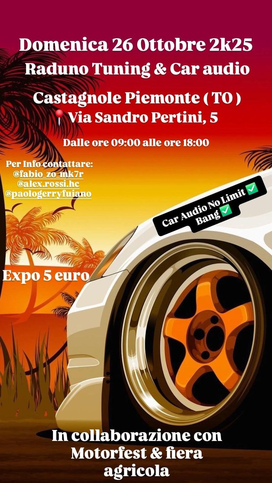 Raduno Tuning e Car Audio | 26 Ottobre 2025